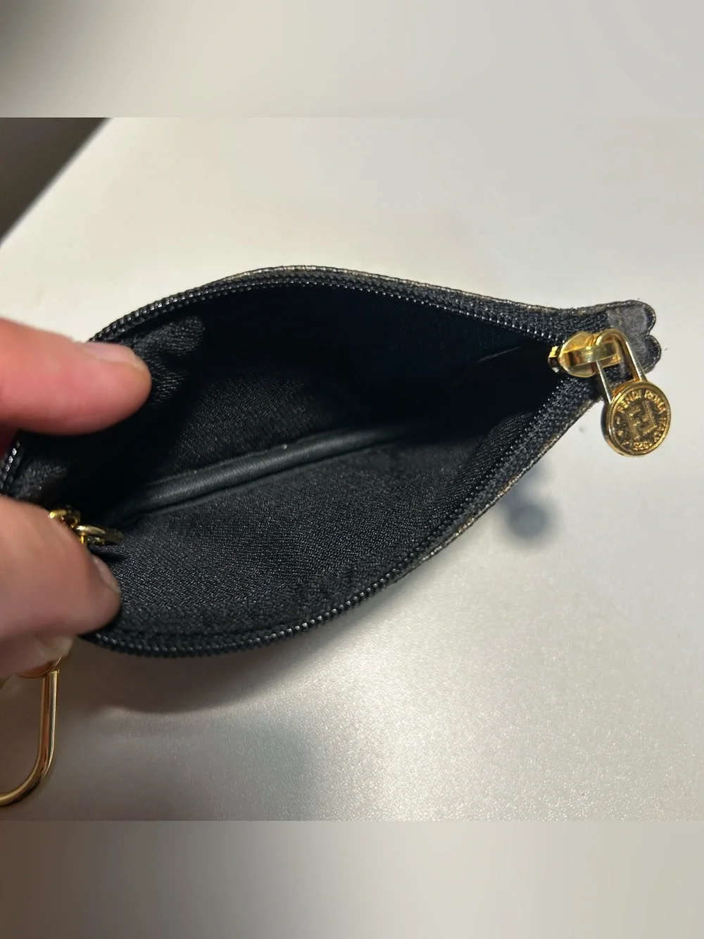 Fendi hardware gold corners